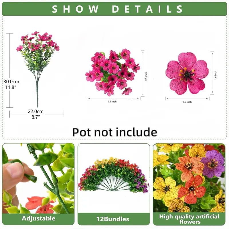 Artificial morning Glories 12Bundles