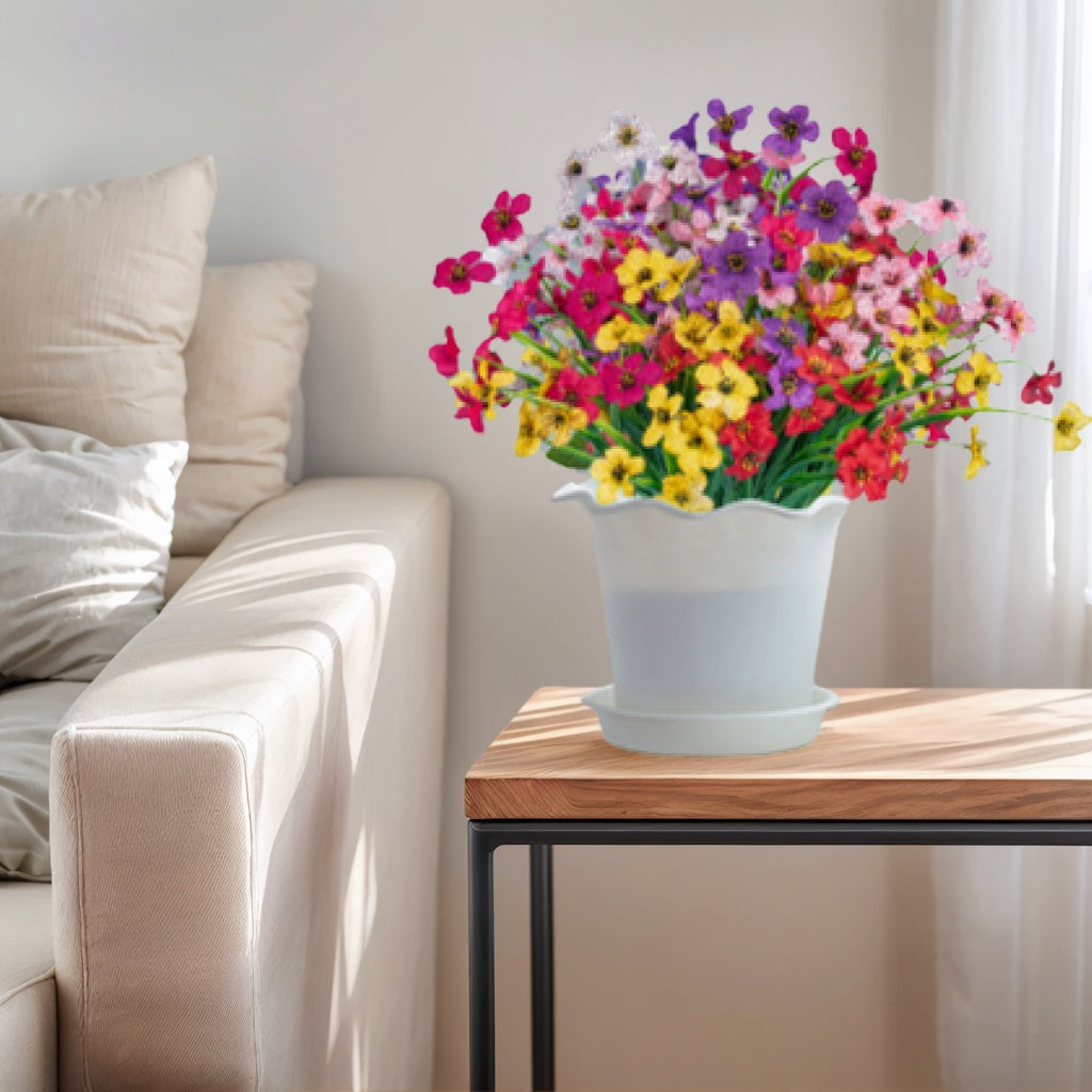 Artificial Daisy & Eucalyptus Flower Bundles