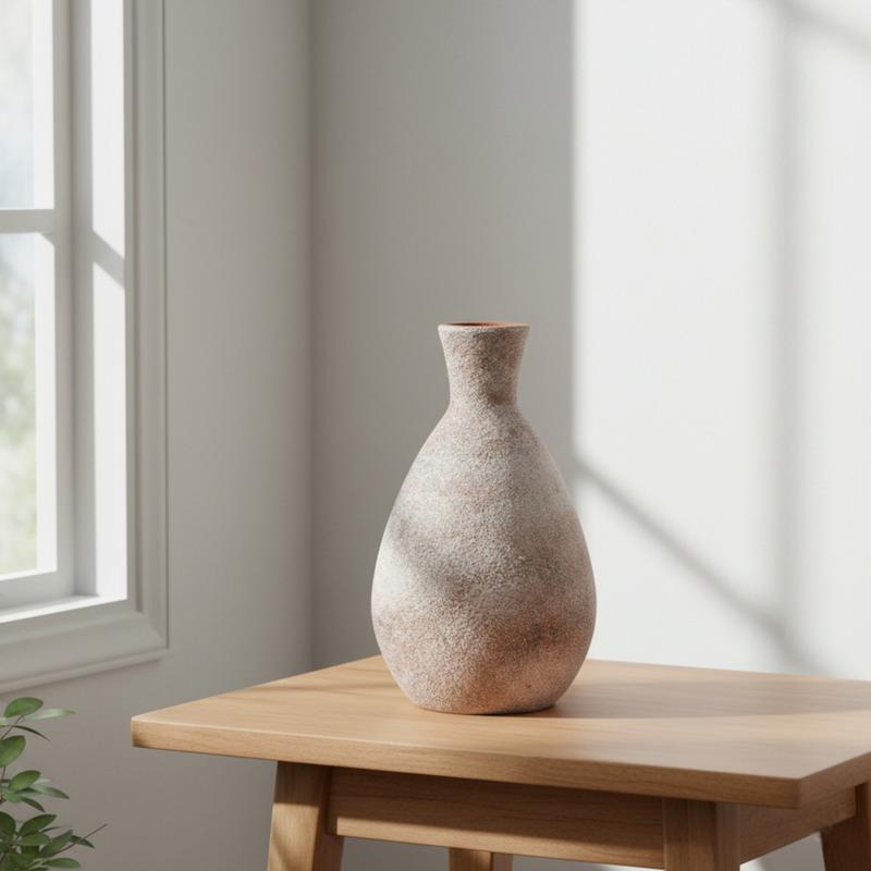 Weathered Terracotta Vase – 10.6"