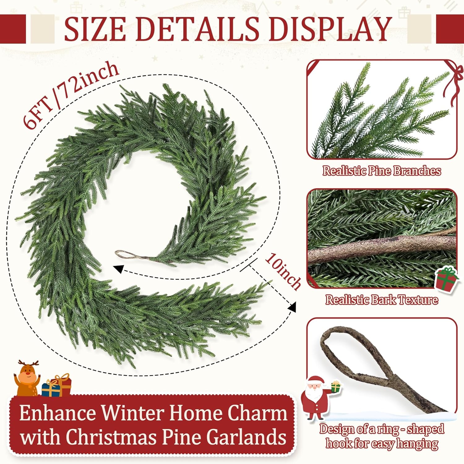Artificial Pine Garland