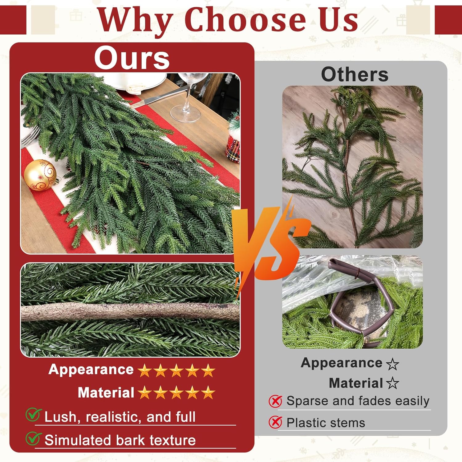 Artificial Pine Garland