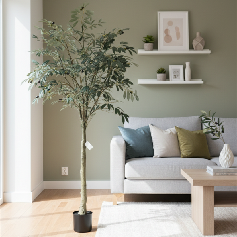 Artificial Olive Tree in Pot – 6 ft