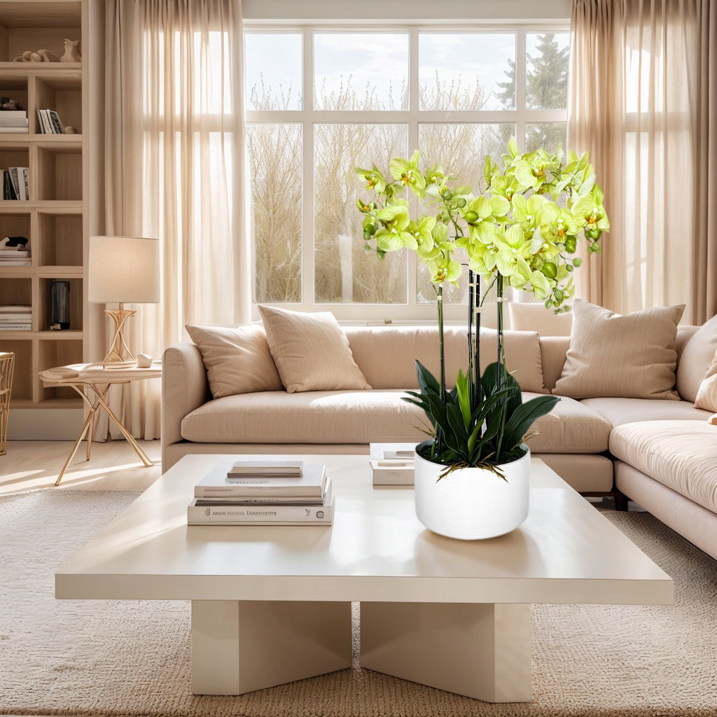 Artificial Green Orchid Plant – 29"