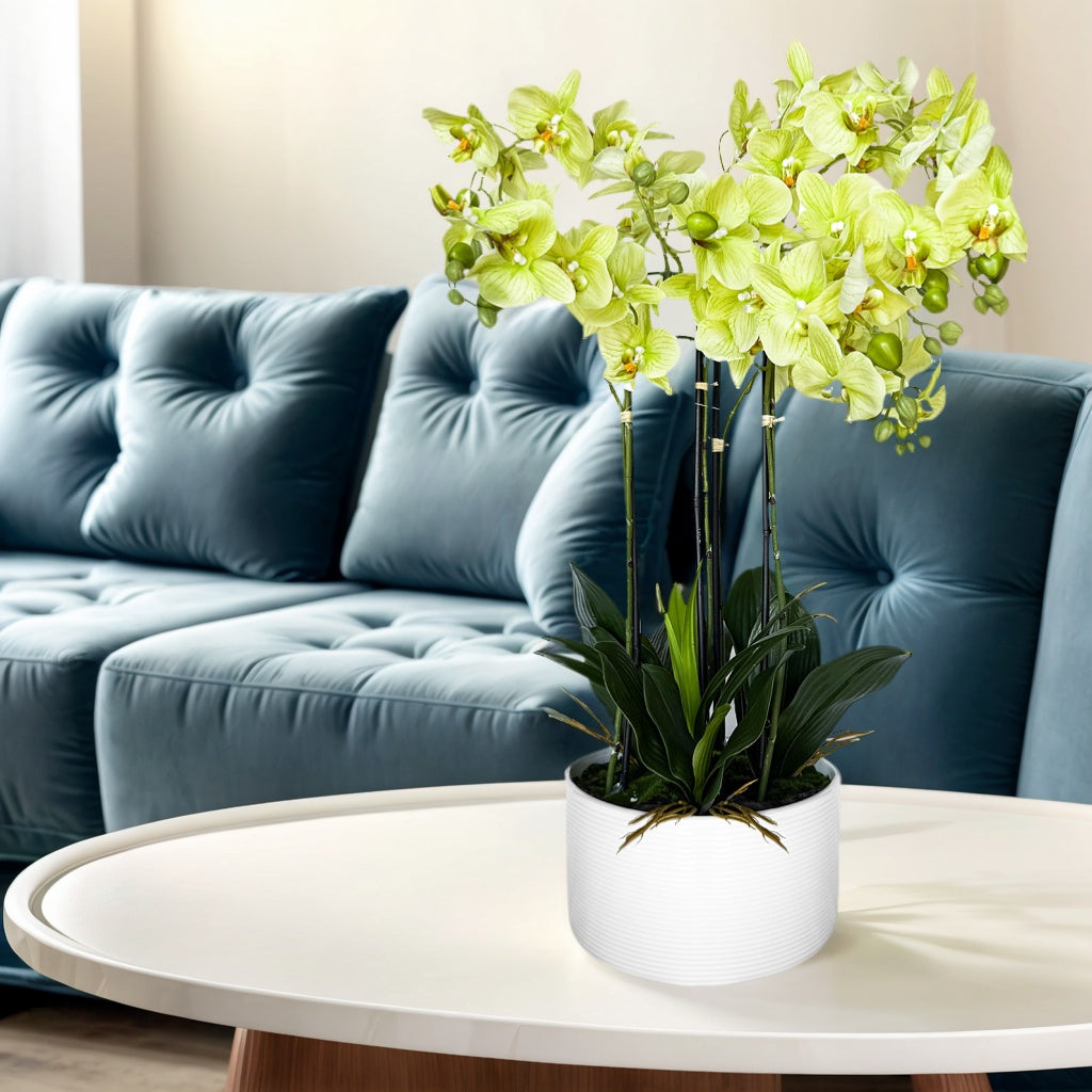 Artificial Green Orchid Plant – 29"