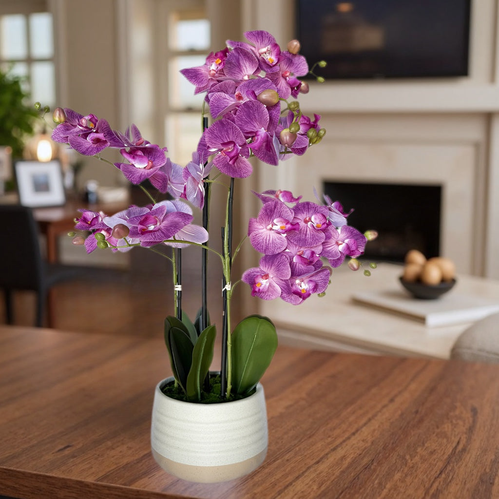 Artificial Purple Orchid Plant – 28"
