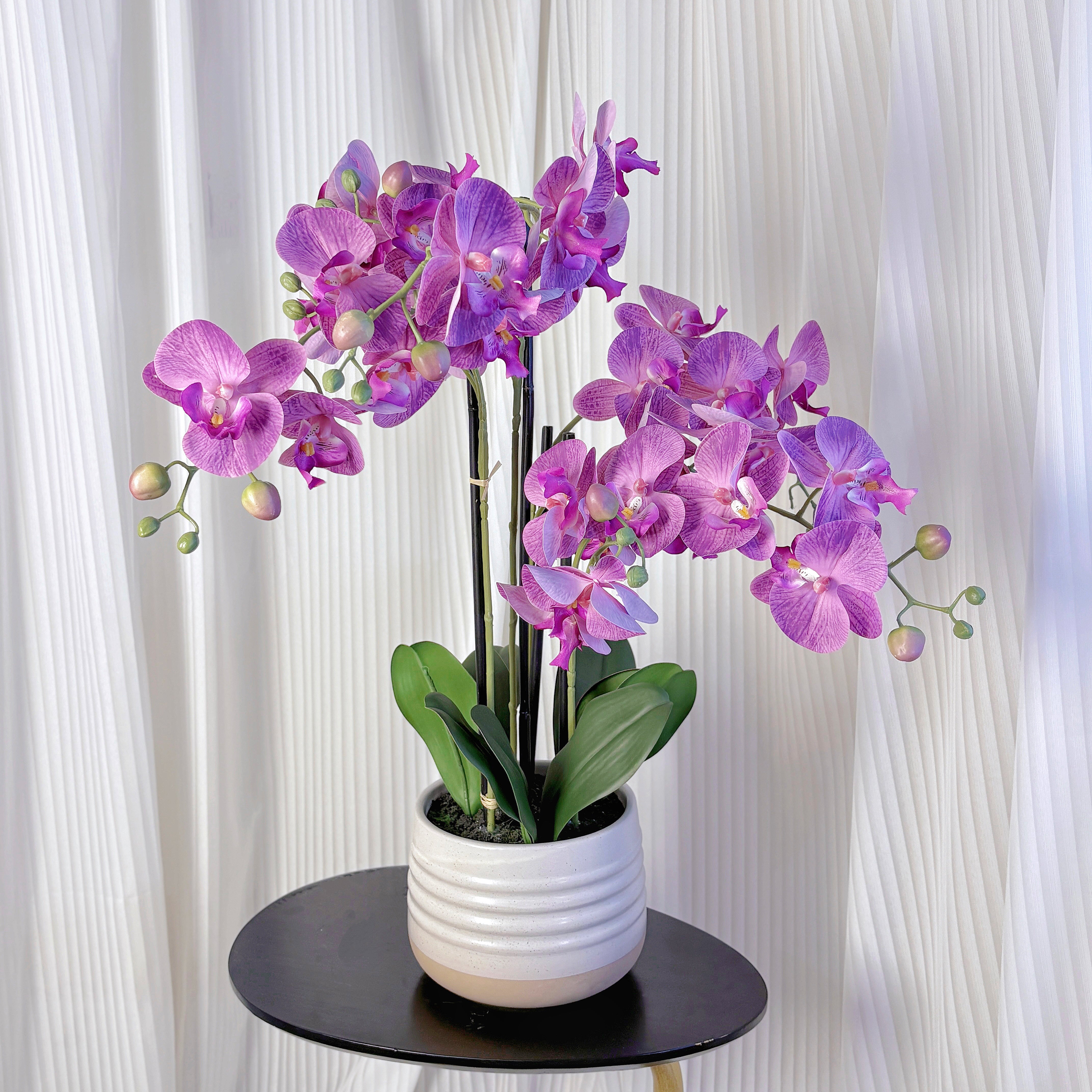 Artificial Purple Orchid Plant – 28"