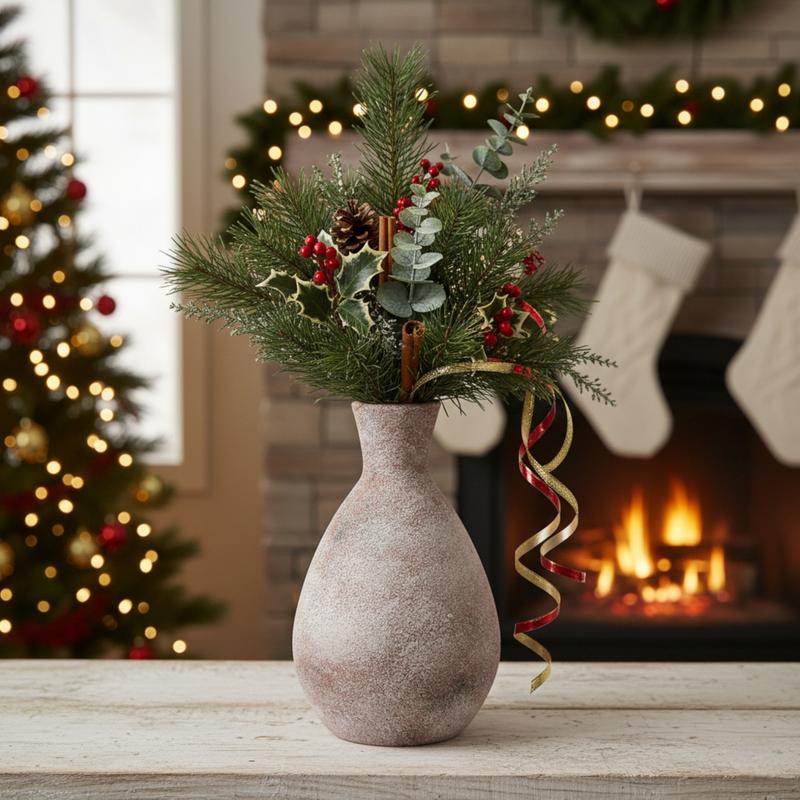 Weathered Terracotta Vase – 10.6"