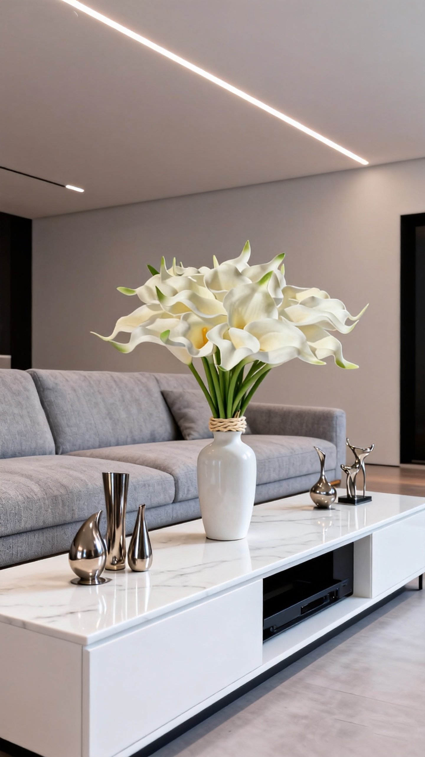 White Calla Lily Stem – 13.5"