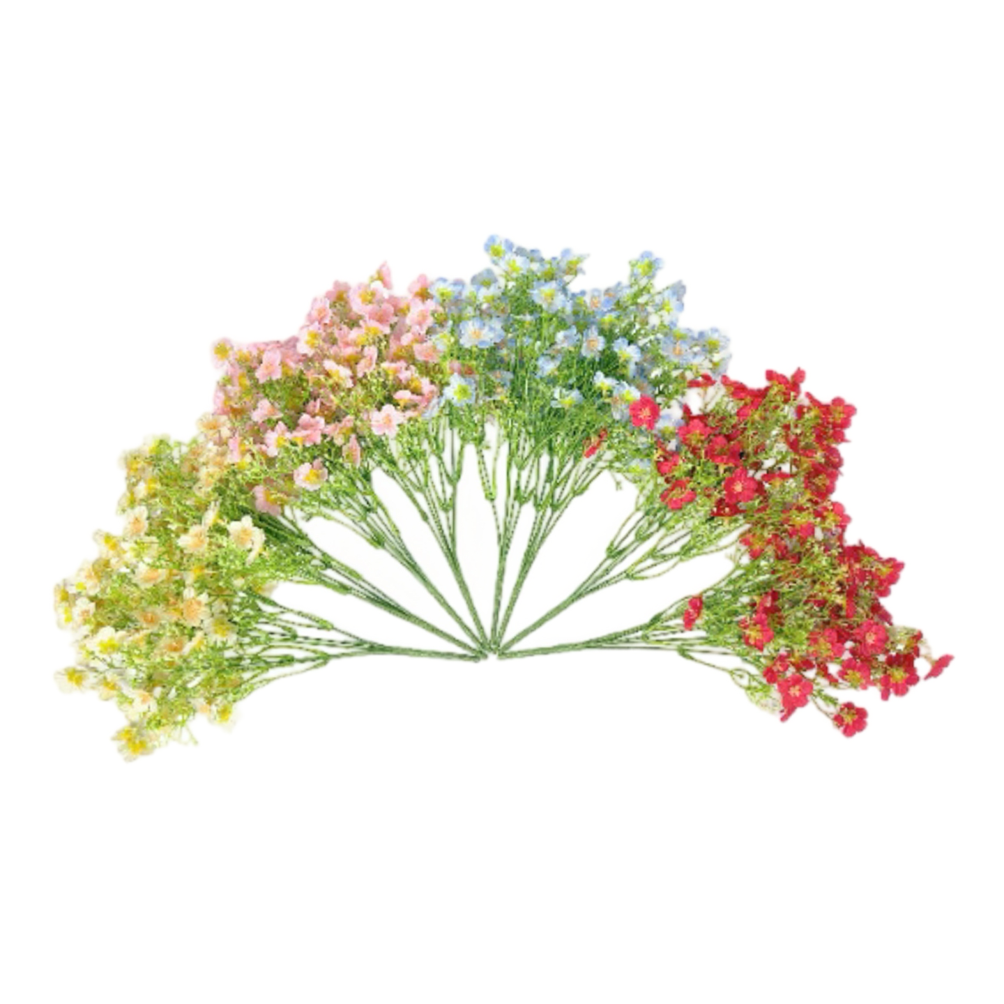 5-Head Artificial Flower Bouquet – Realistic Decorative Floral Stem for Home & Wedding Vase Arrangement