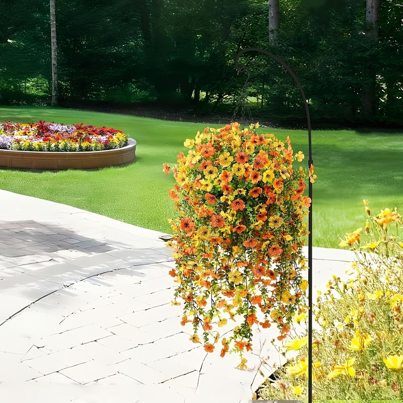 Silvanest Fall Artificial Hanging Flowers for Outdoors UV Resistant
