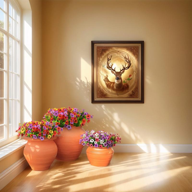 UV Resistant Artificial Flowers Outdoor (12/16 Bundles)