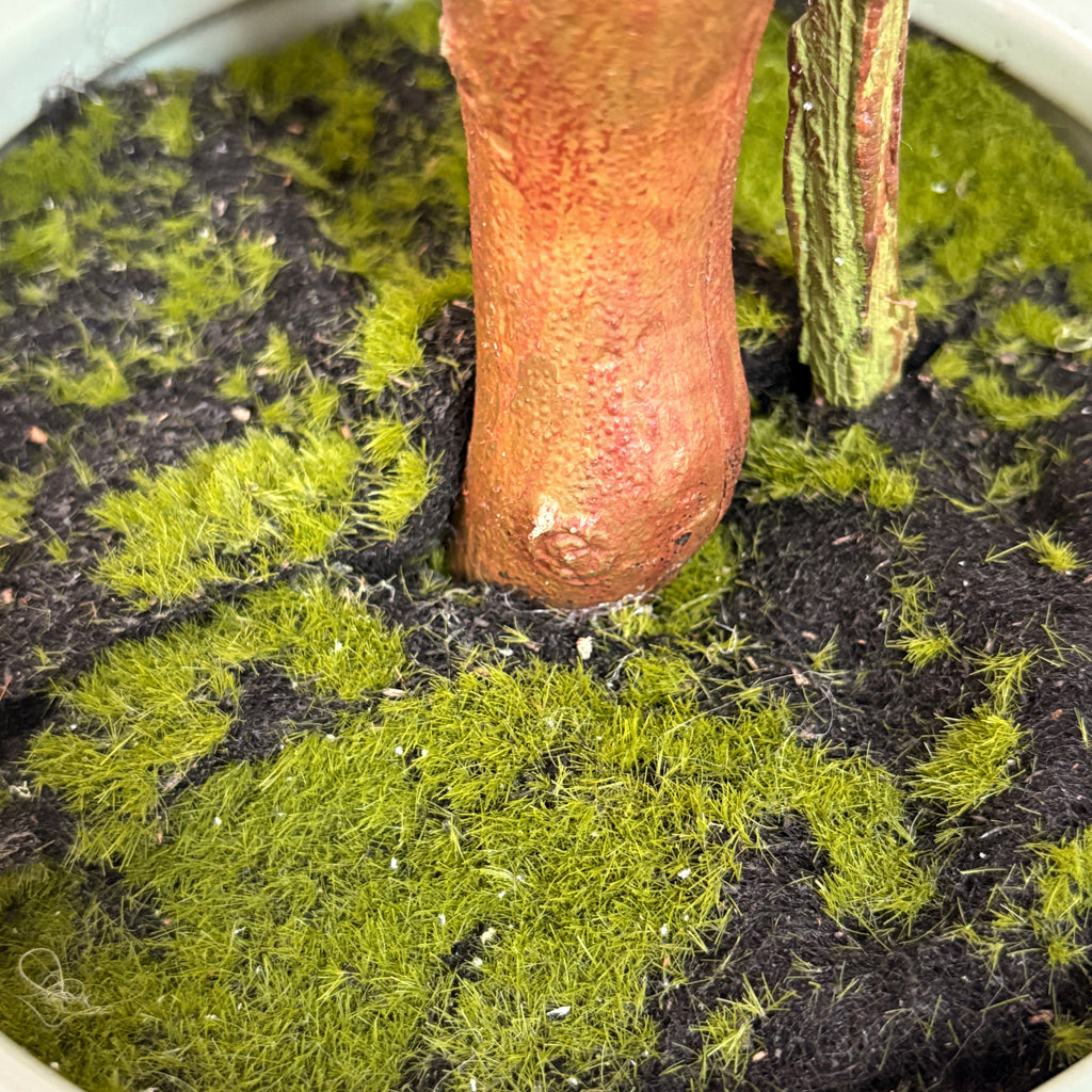 41-Inch Artificial Red Roses in Ceramic Pot