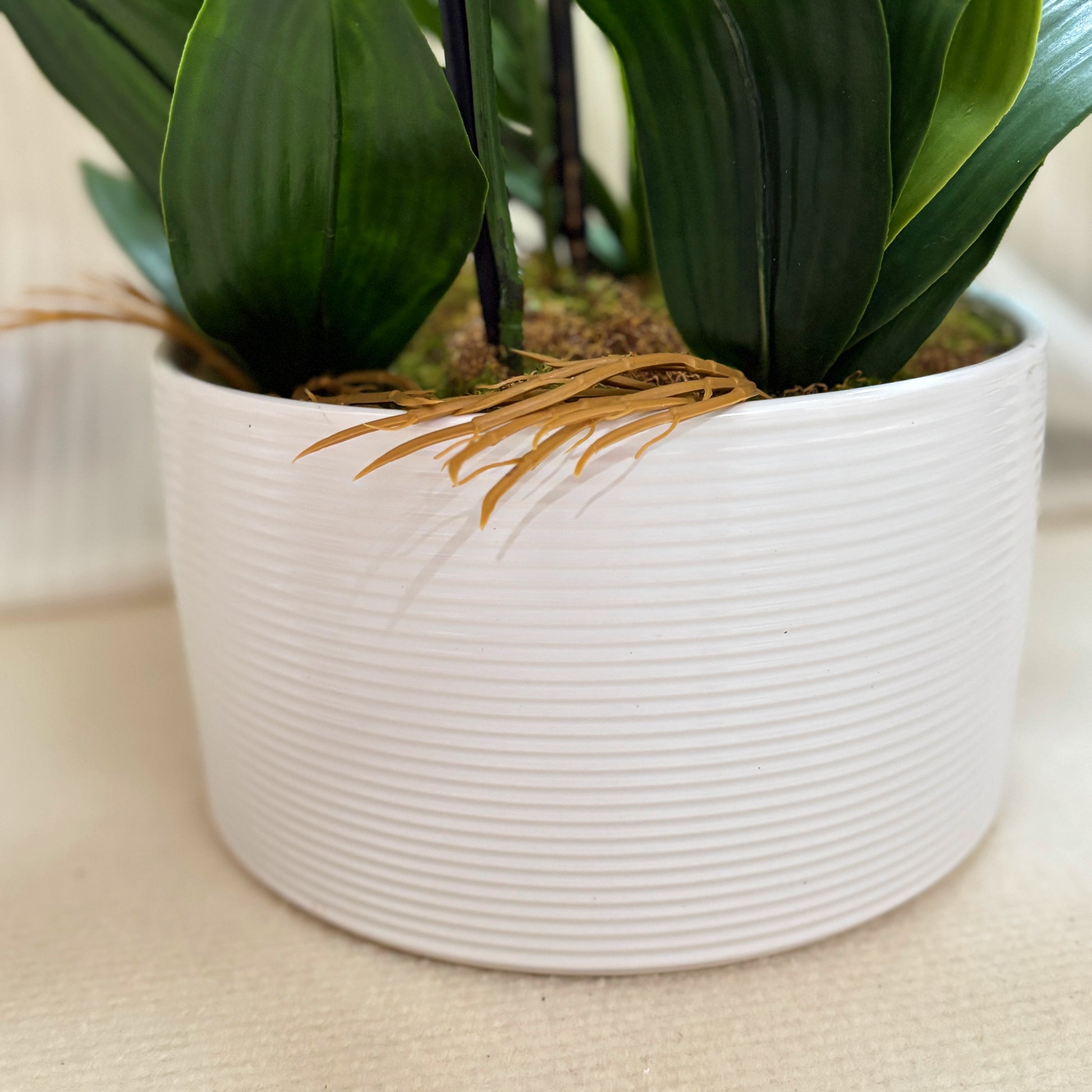 29-Inch Artificial Green Orchid Plant