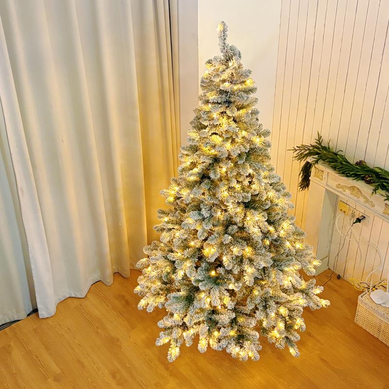 Silvanest Pre-Lit Artificial Christmas Tree with LED Warm White & Multi-Color Lights
