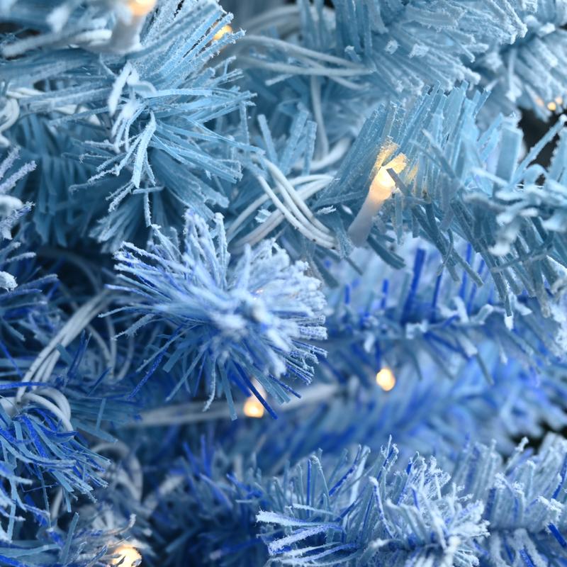 Silvanest 7FT Artificia Pencil Christmas Tree, Realistic Unlit Pine Tree with 725 PVC Needles