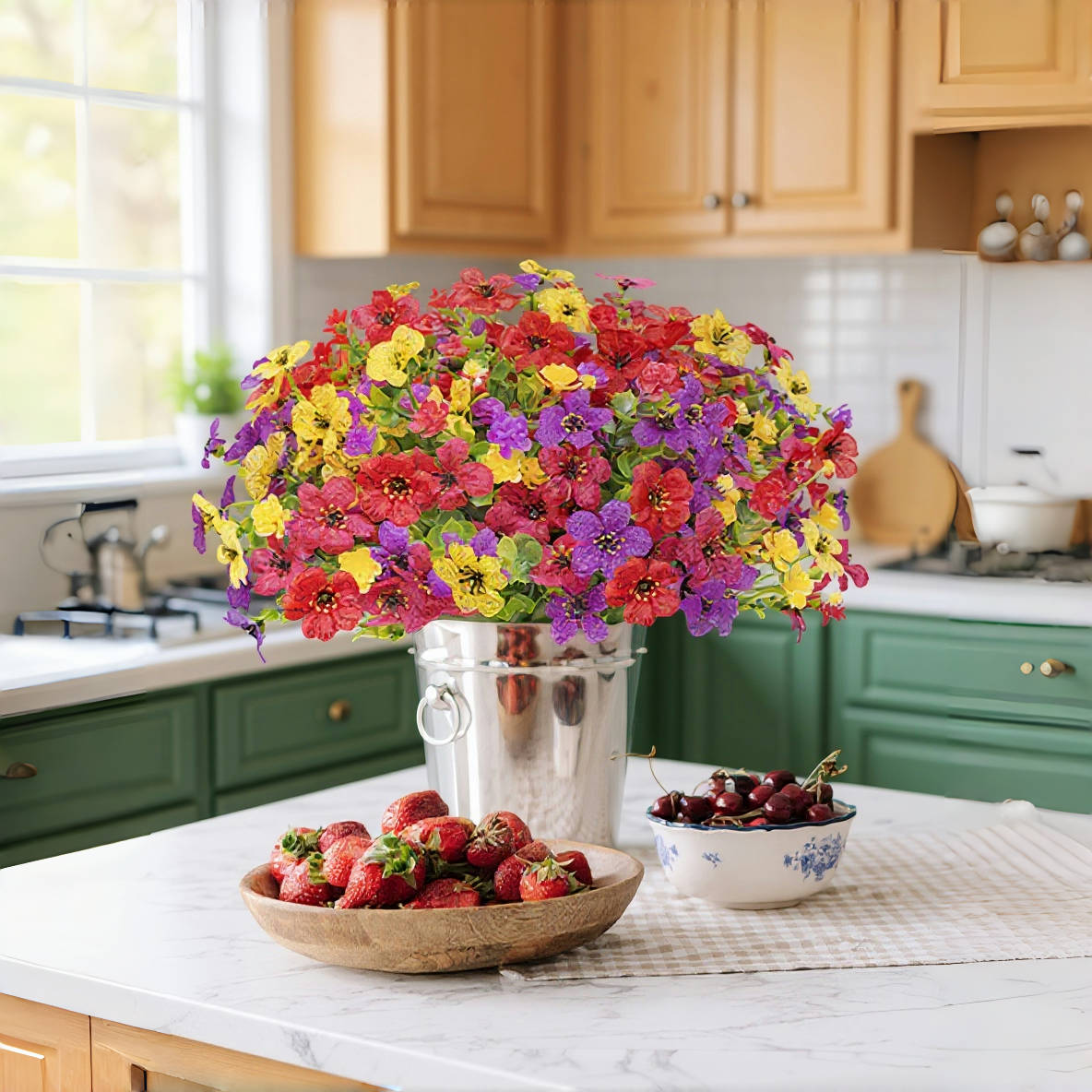 16 Bundles Artificial morning Glories