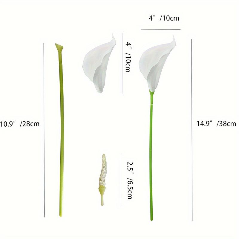 White Calla Lily Stem – 13.5"