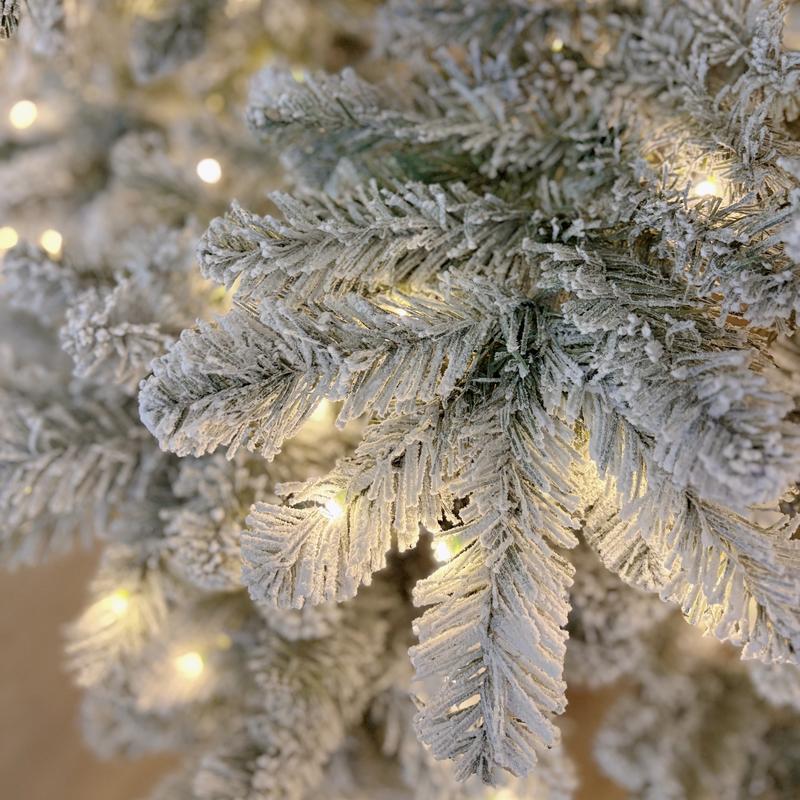 Silvanest Pre-Lit Artificial Christmas Tree with LED Warm White & Multi-Color Lights