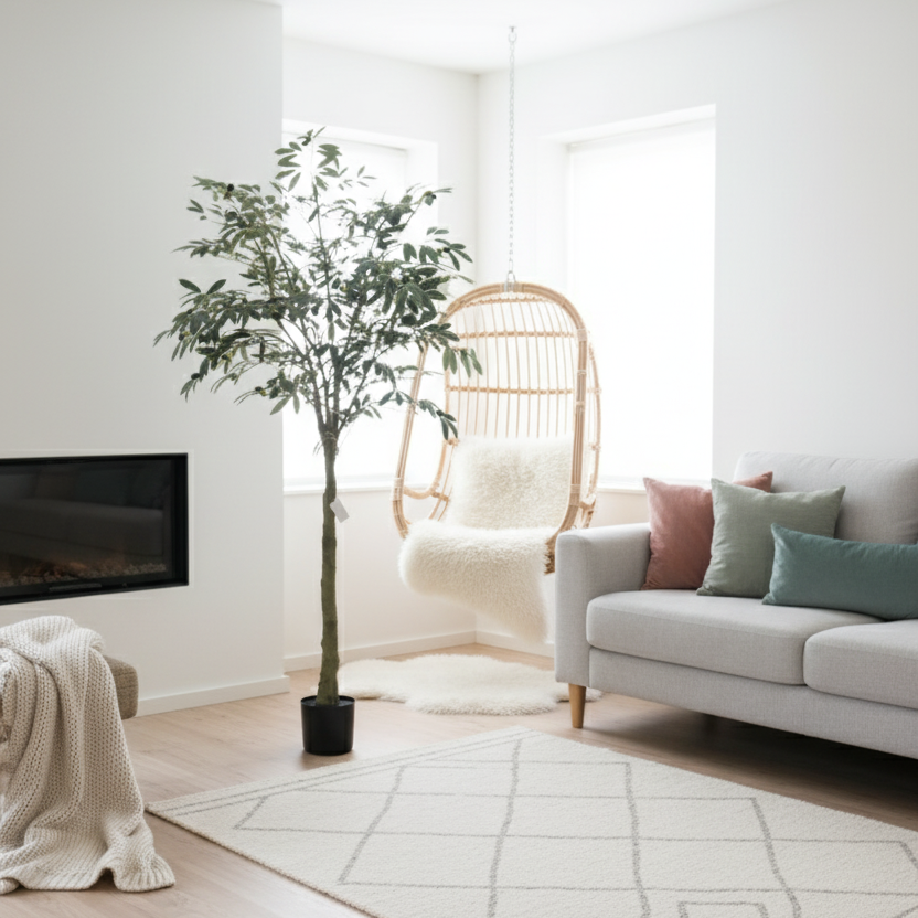 Artificial Olive Tree in Pot – 6 ft