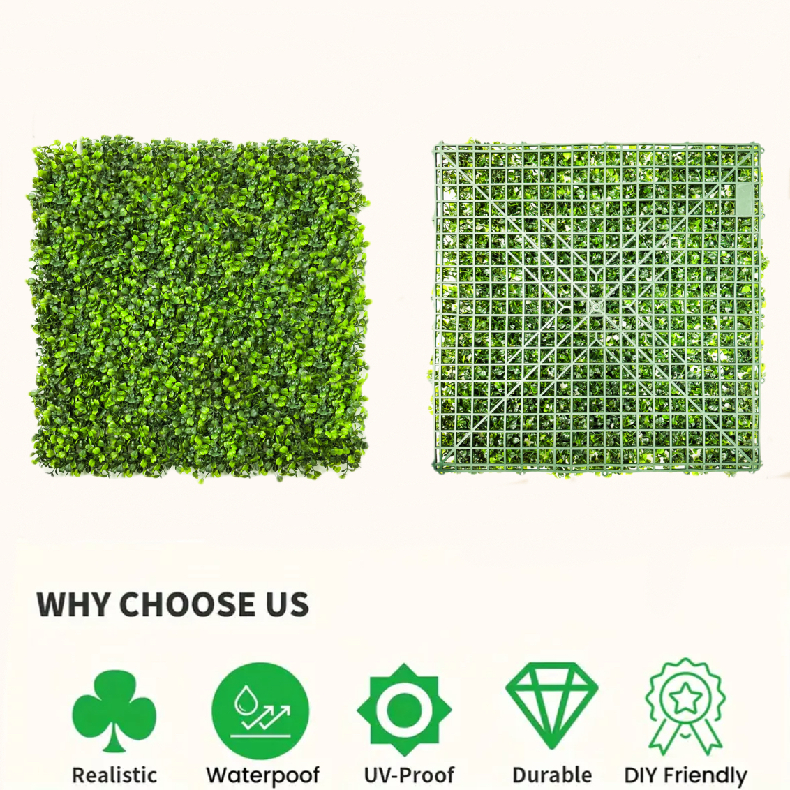 Artificial Boxwood Hedge Panels