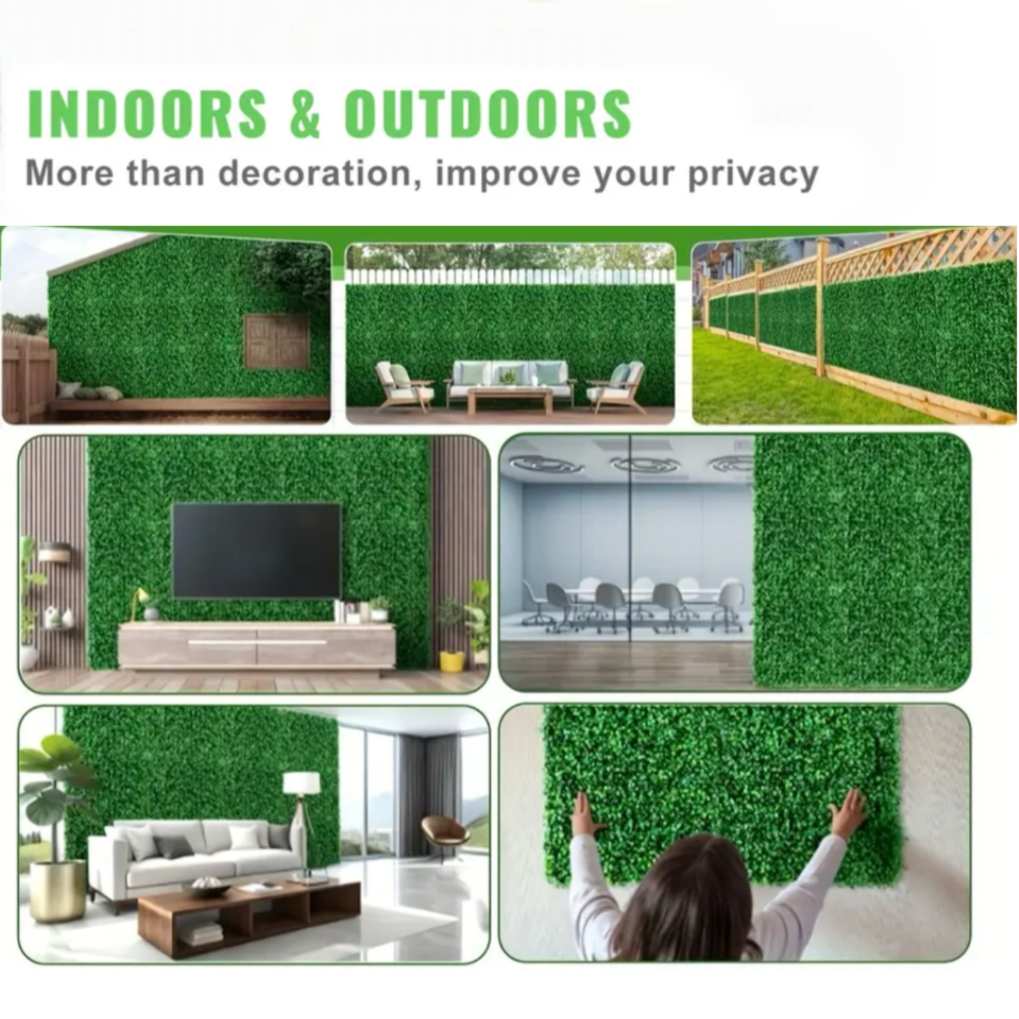 Artificial Boxwood Hedge Panels