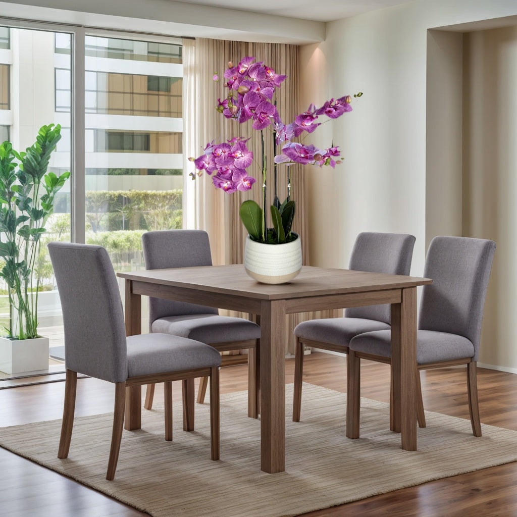 28-Inch Artificial Purple Orchid in Ceramic Pot