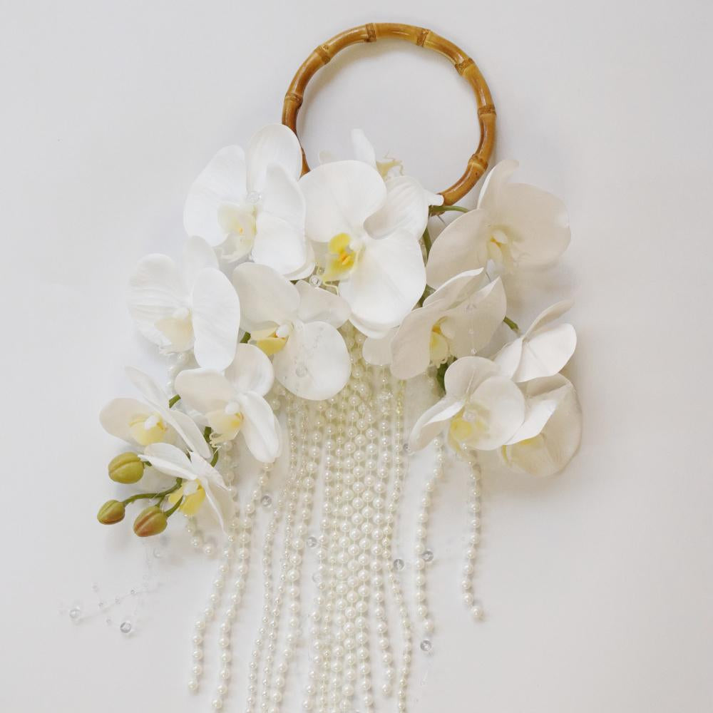 White Phalaenopsis Bridal Handheld Bouquet