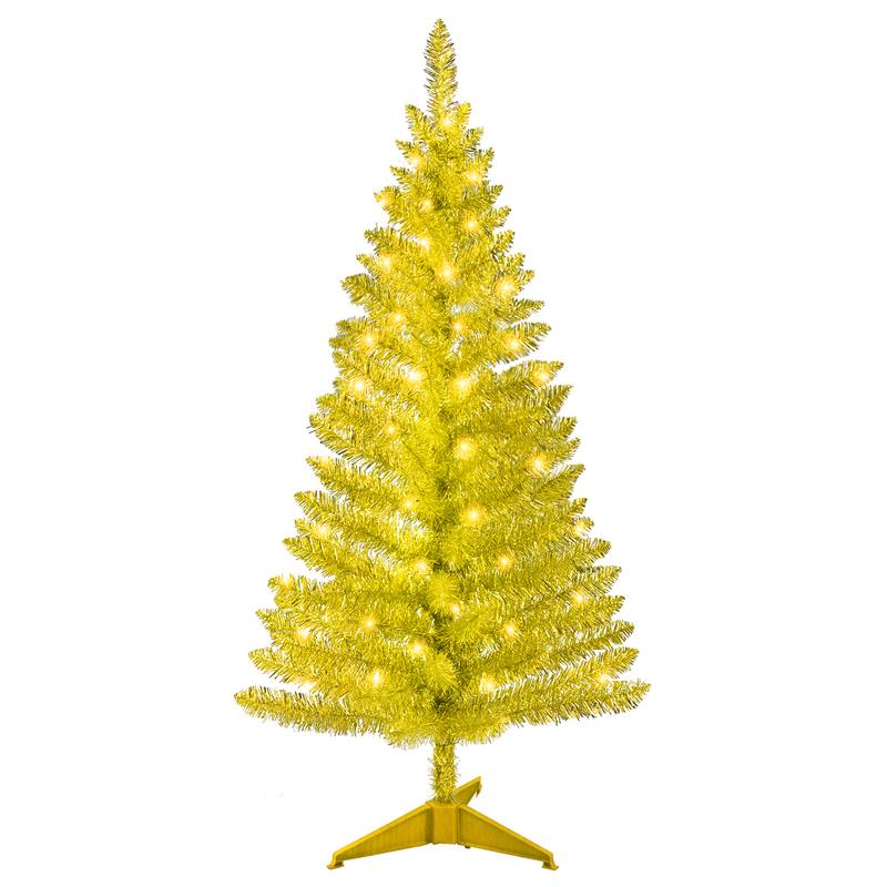 Silvanest 4ft Pre-Lit Gold Christmas Tree