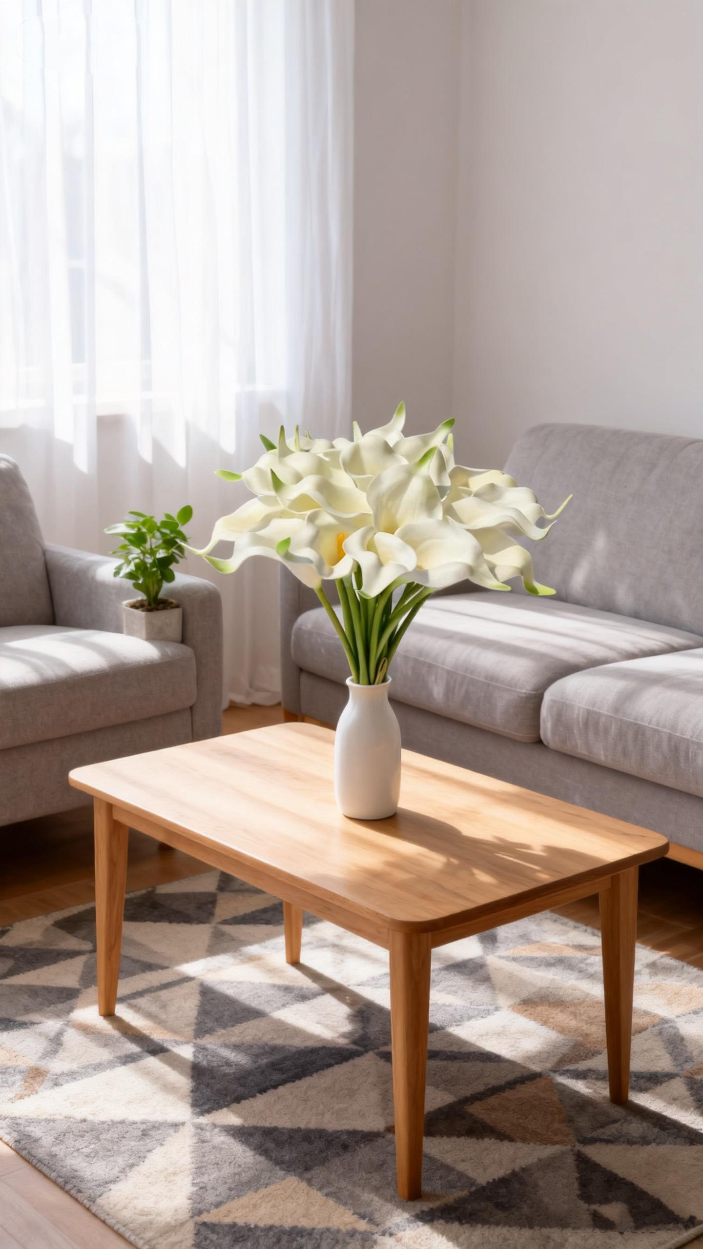 White Calla Lily Stem – 13.5"