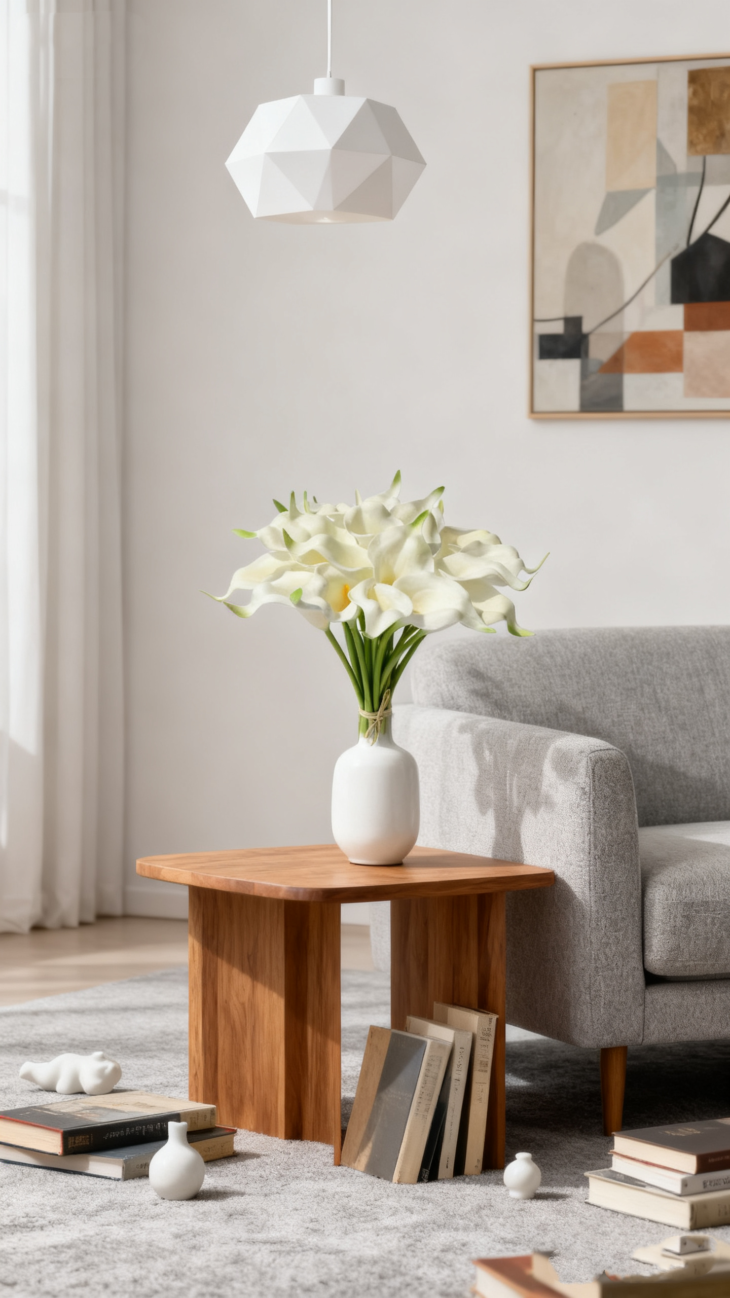 White Calla Lily Stem – 13.5"