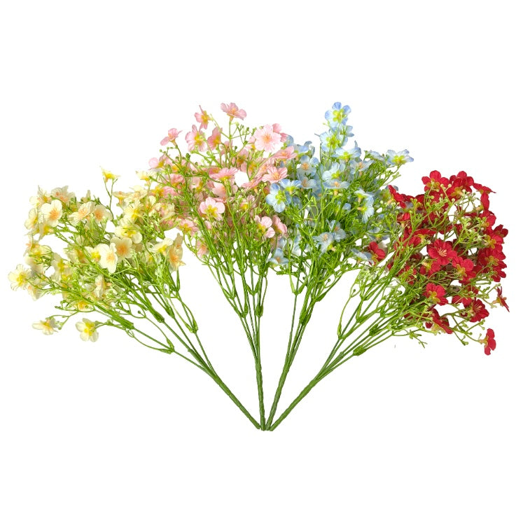 5-Head Artificial Flower Bouquet – Realistic Decorative Floral Stem for Home & Wedding Vase Arrangement